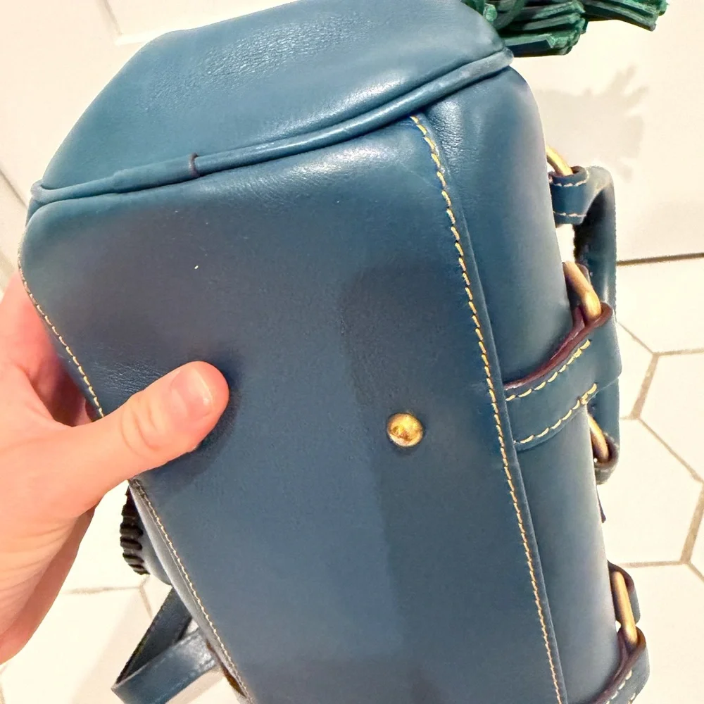 Dooney and Bourke Florentine Satchel Denim - Picture 6 of 6